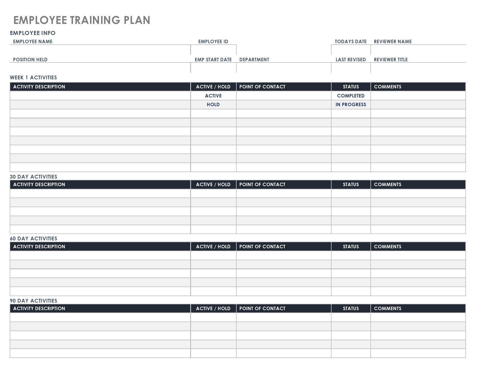 training plan template word
