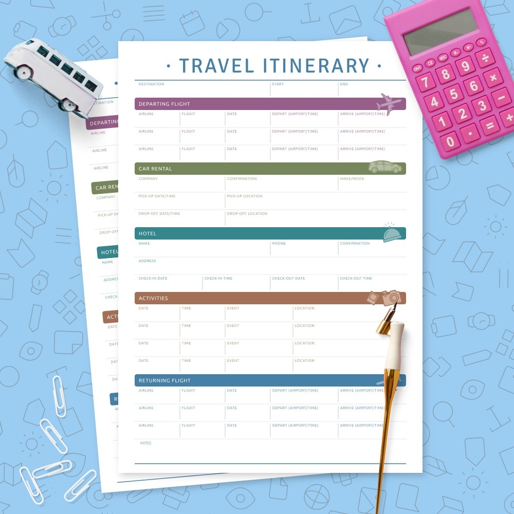 Travel Itinerary Template 7 Travel Itinerary Template Vrogue co