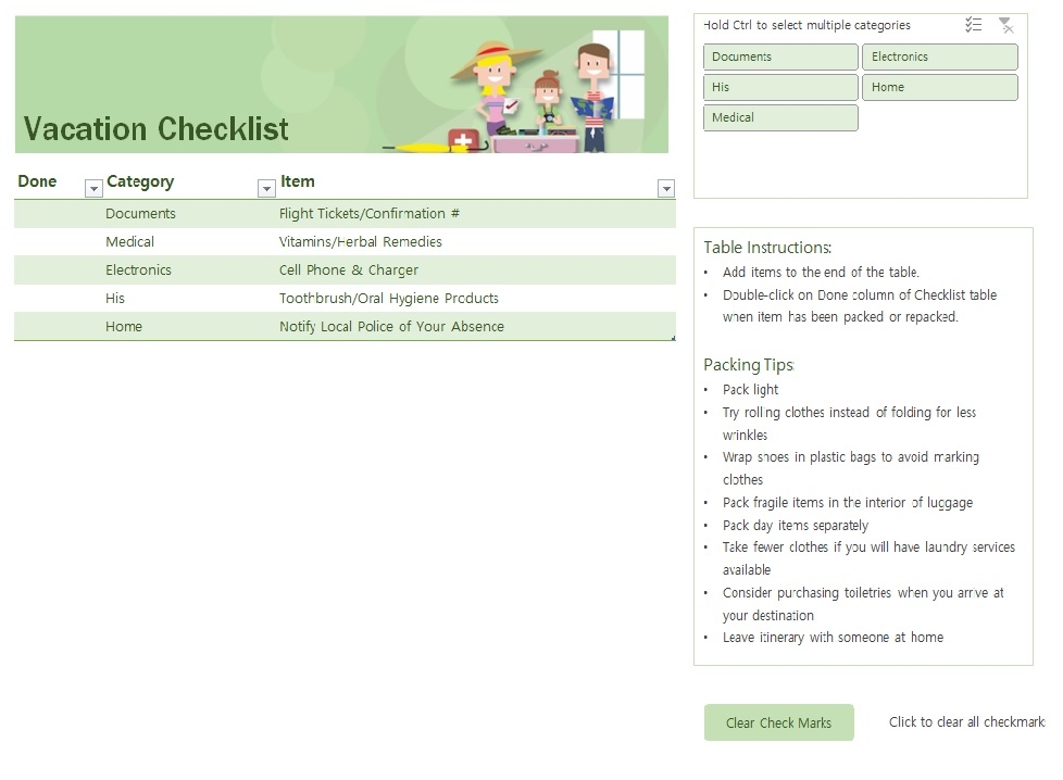 Travel Planning Checklist Template Excel Infoupdate