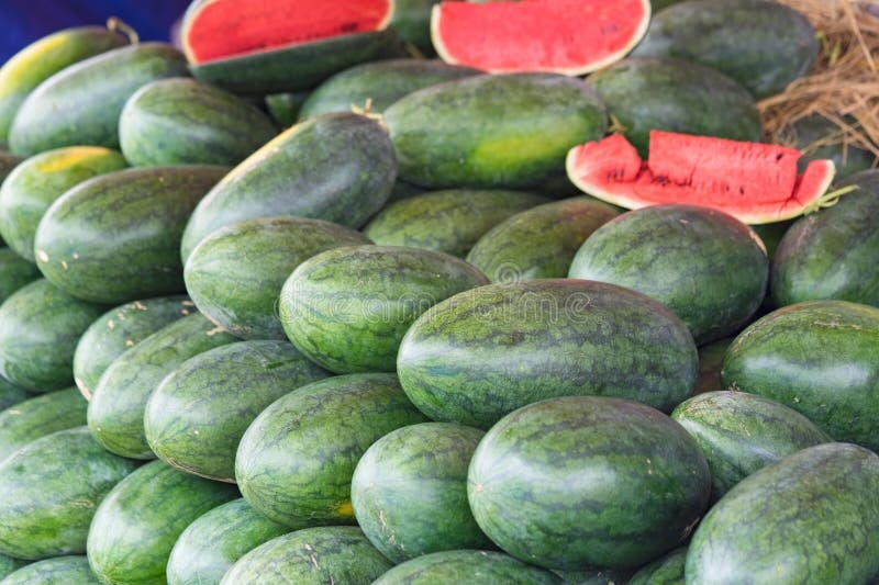 Tropical Watermelon Asian Tropical Fruits For Sale Stock Photo Image 