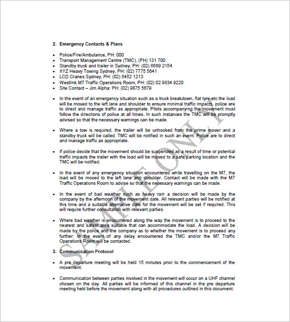 Trucking Plan Business Template 13 Word Excel PDF Format Download