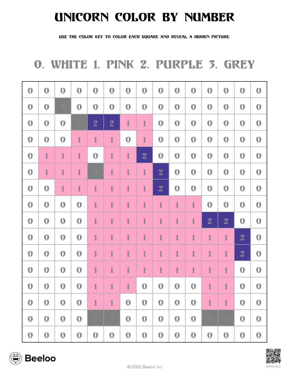 color by number pictures printable