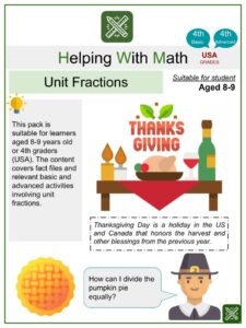 thanksgiving day math worksheets