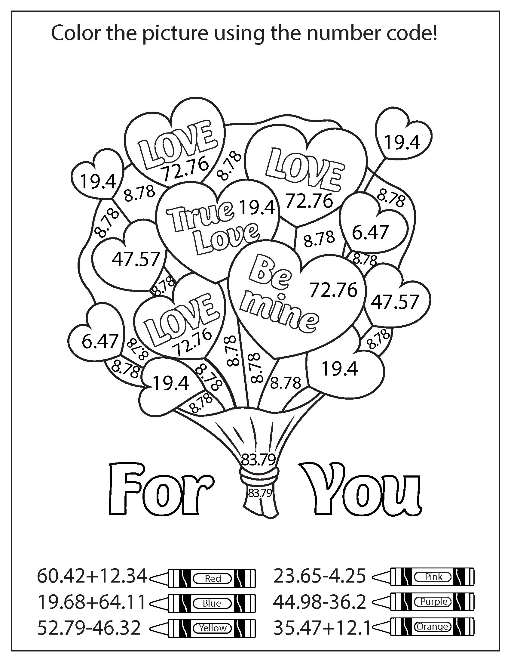 Valentines Day Coloring Pages Worksheets Library