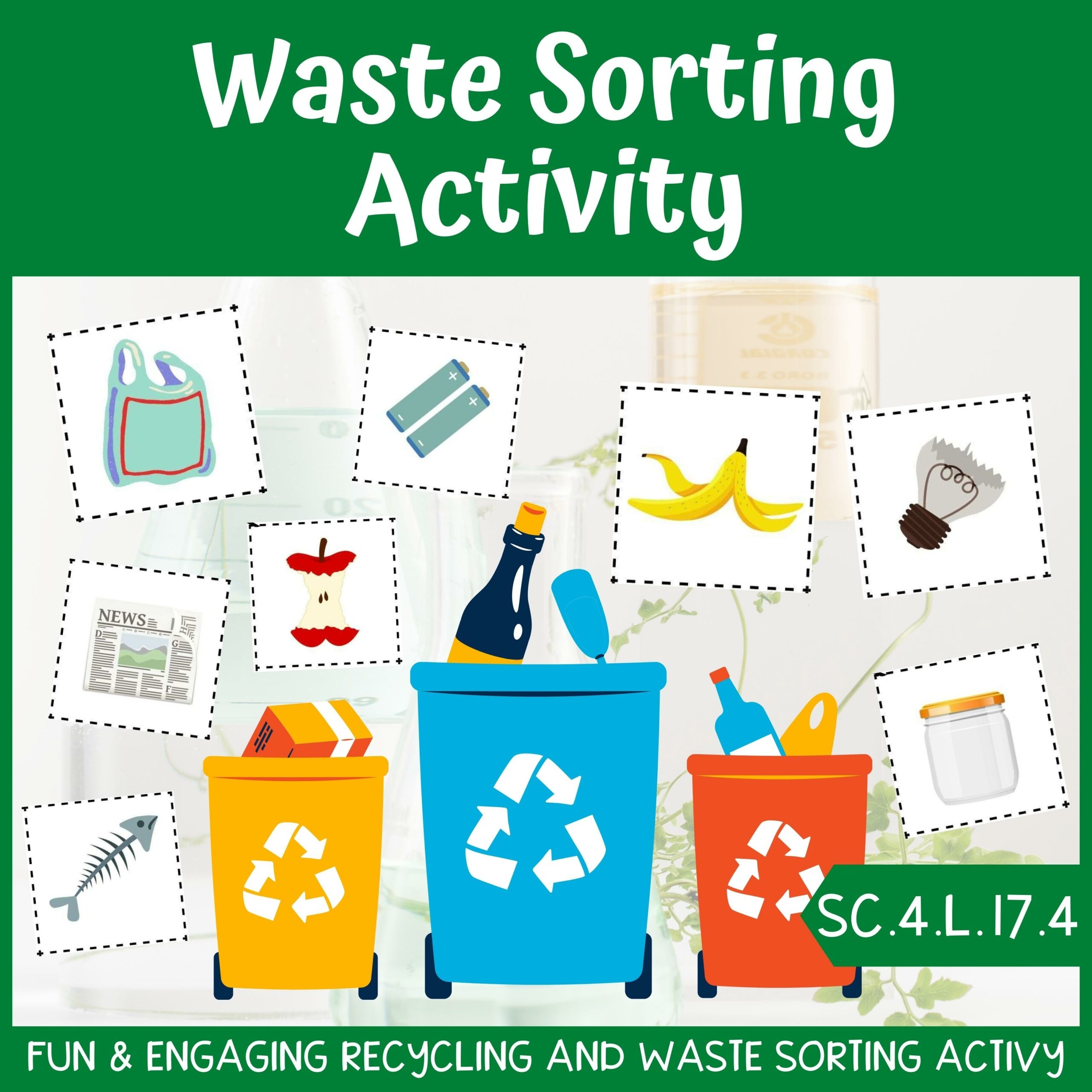 Waste Sorting Activity Earth Day Sorting Printable Classful