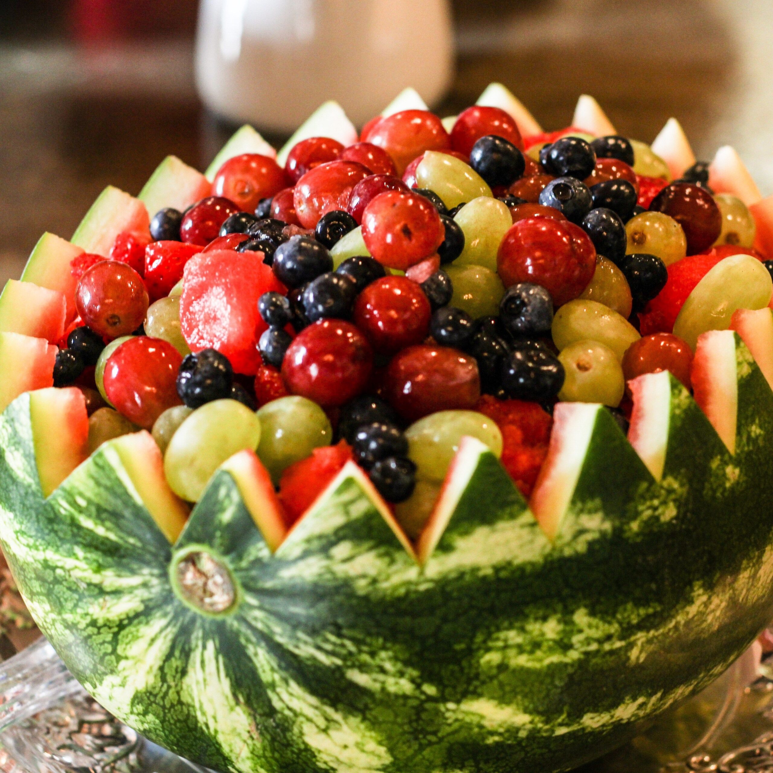 Watermelon Bowl Fruit Salad Watermelon Bowl Watermelon Fruit Salad