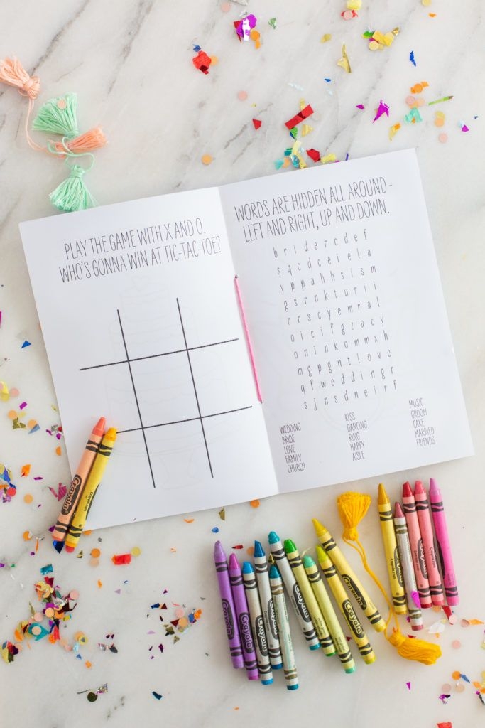 Wedding Activity Book For Kids Wedding Games For Kids Diy Wedding