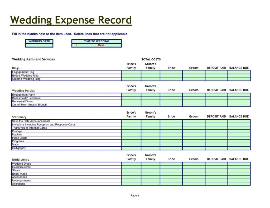 Wedding Planning Spreadsheet Template Event Planning Spreadsheet 