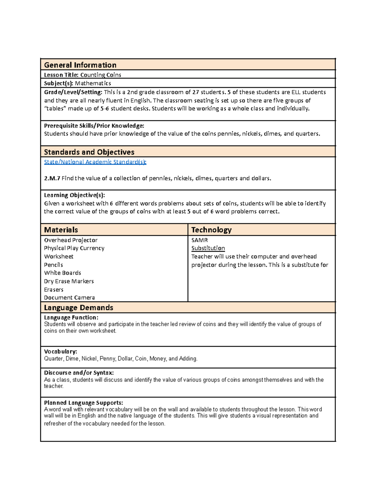 wgu lesson plan template