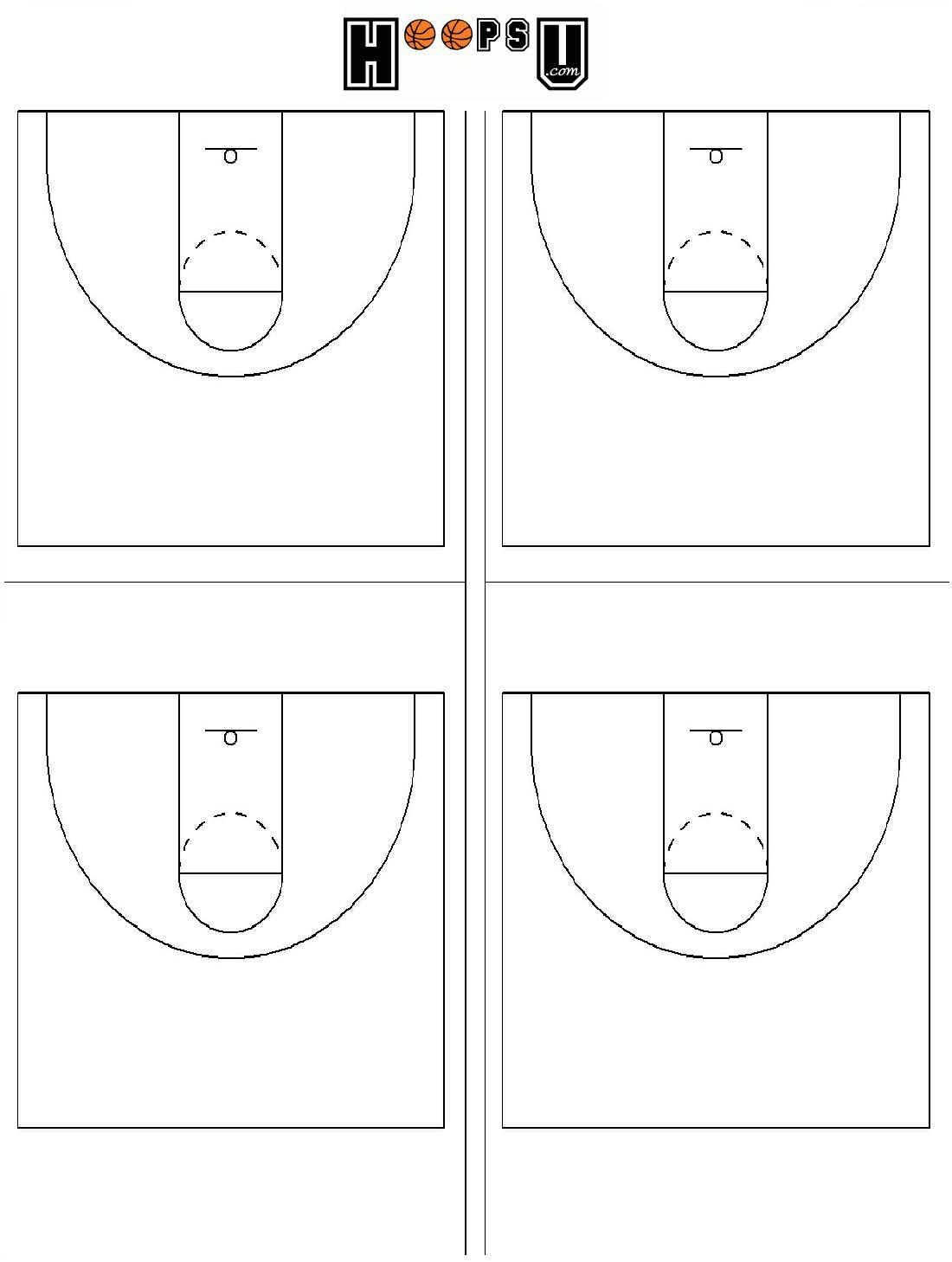 basketball court pictures printable