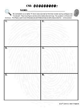 Whodunnit Worksheet Answers Studying Worksheets