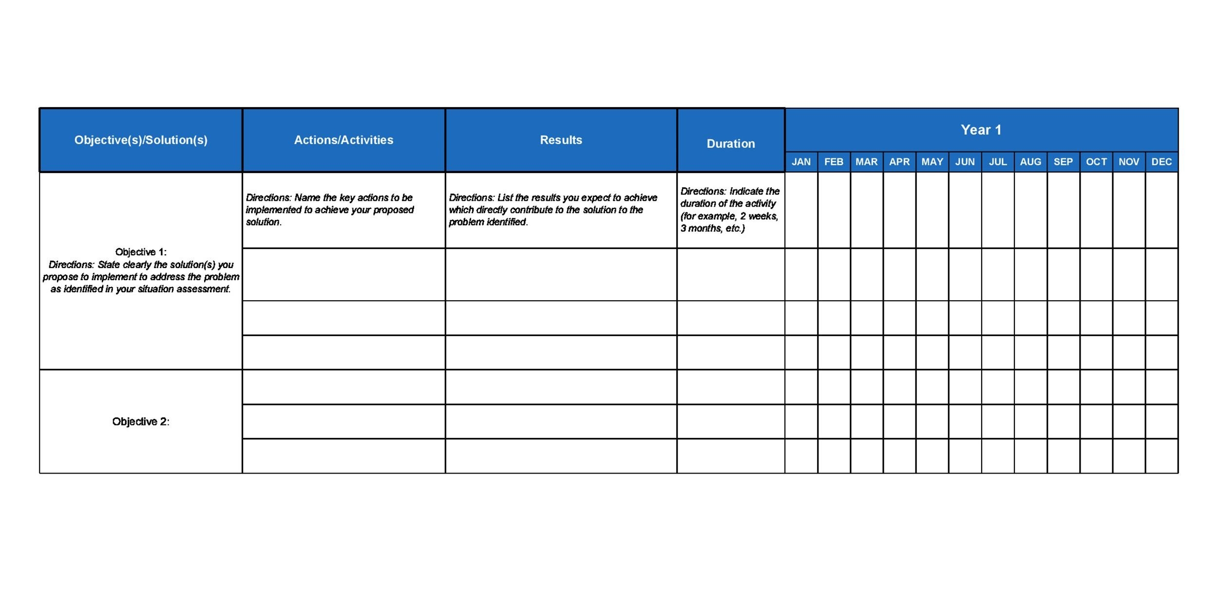 Work Plan Templates Free Download