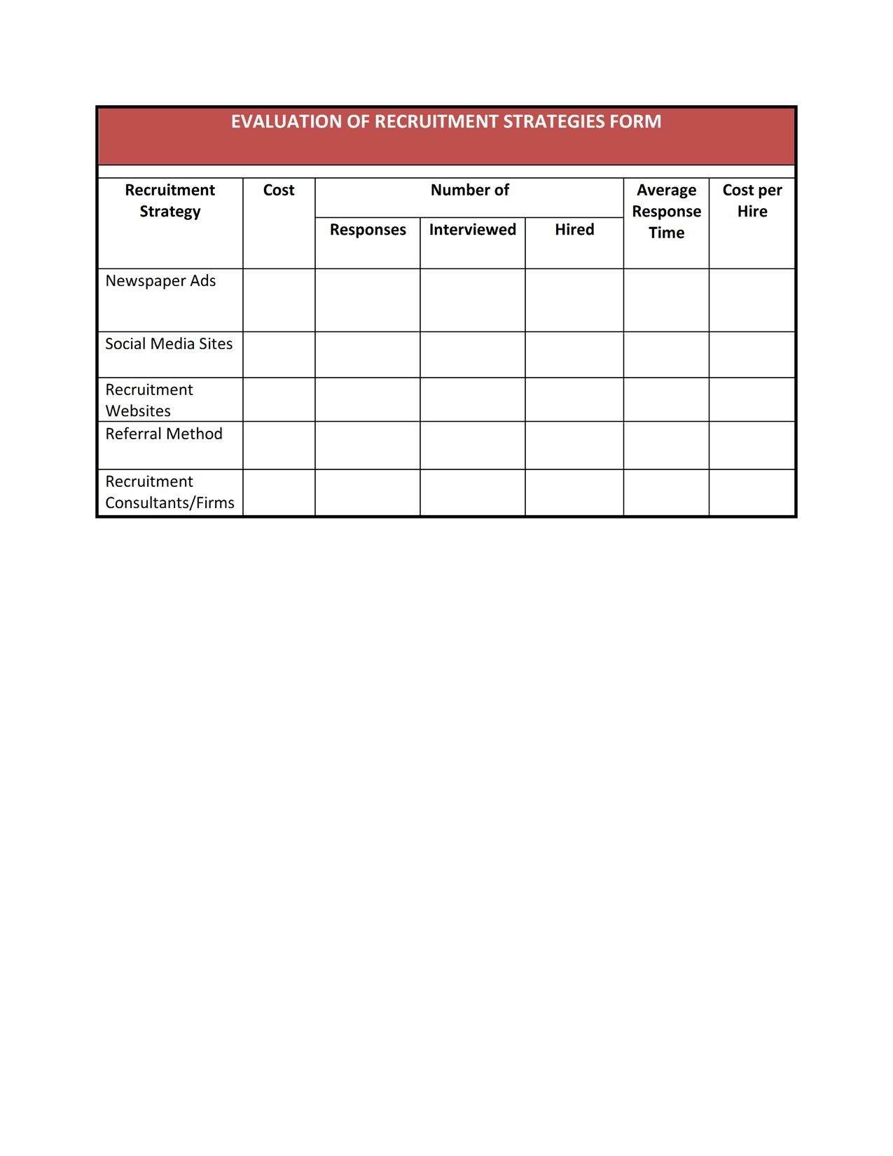 Workback Plan Template