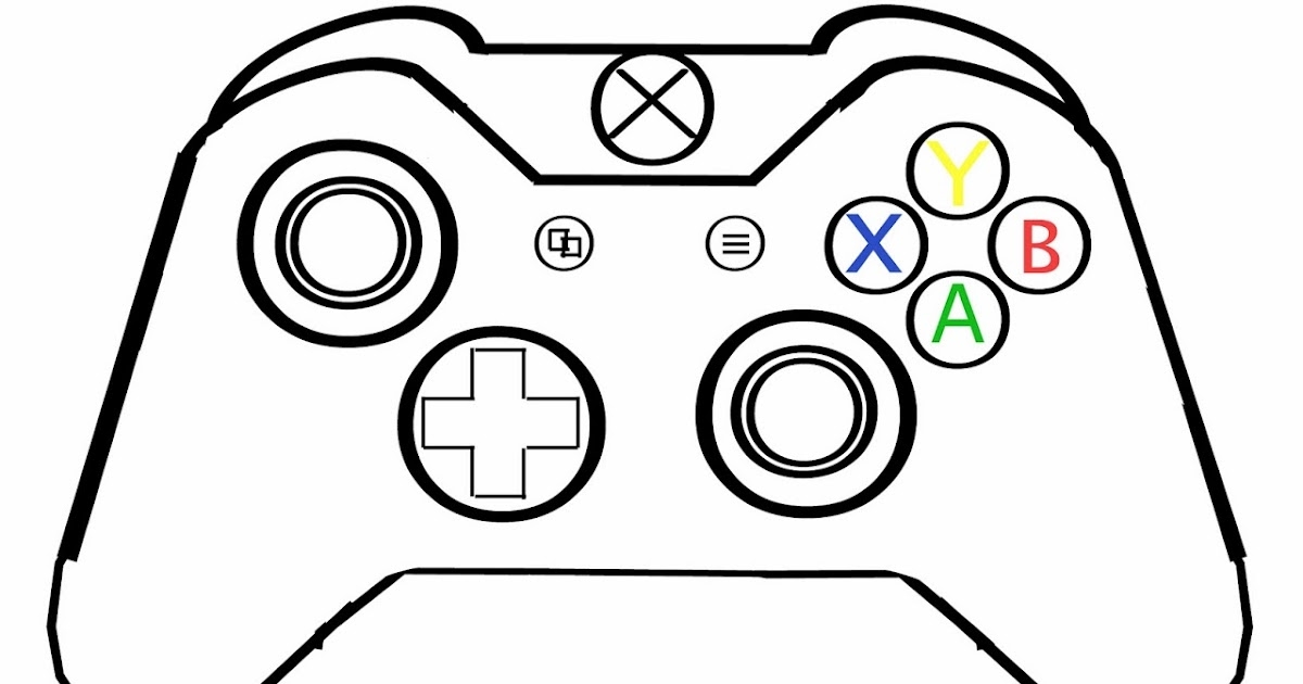 Xbox One Controller Printable Template Printable Templates