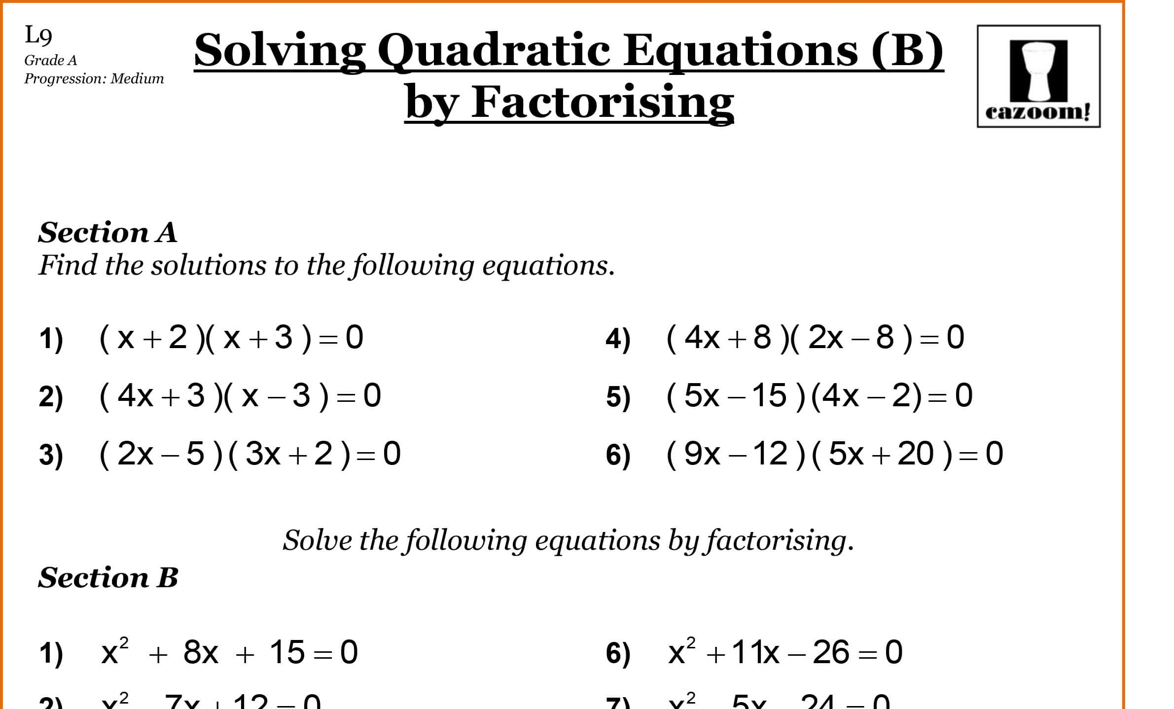 Year 10 Maths Worksheets Printable PDF Worksheets