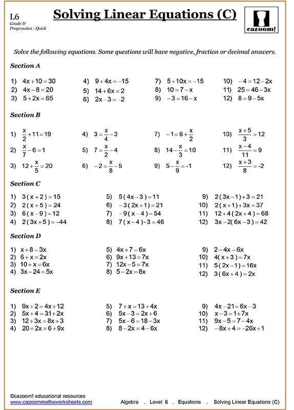 class 4 maths worksheets with answers pdf free download