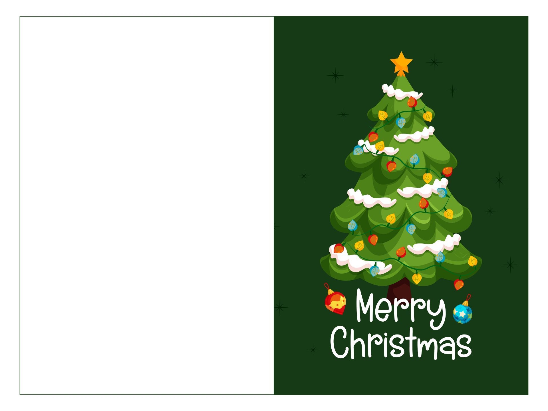 free printable christmas card template pdf