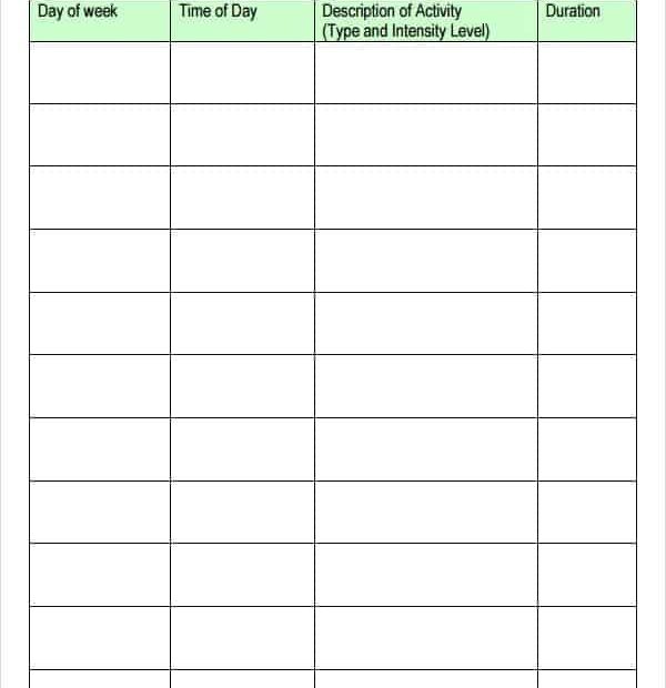 10 Daily Activity Log Templates Word Excel PDF Formats