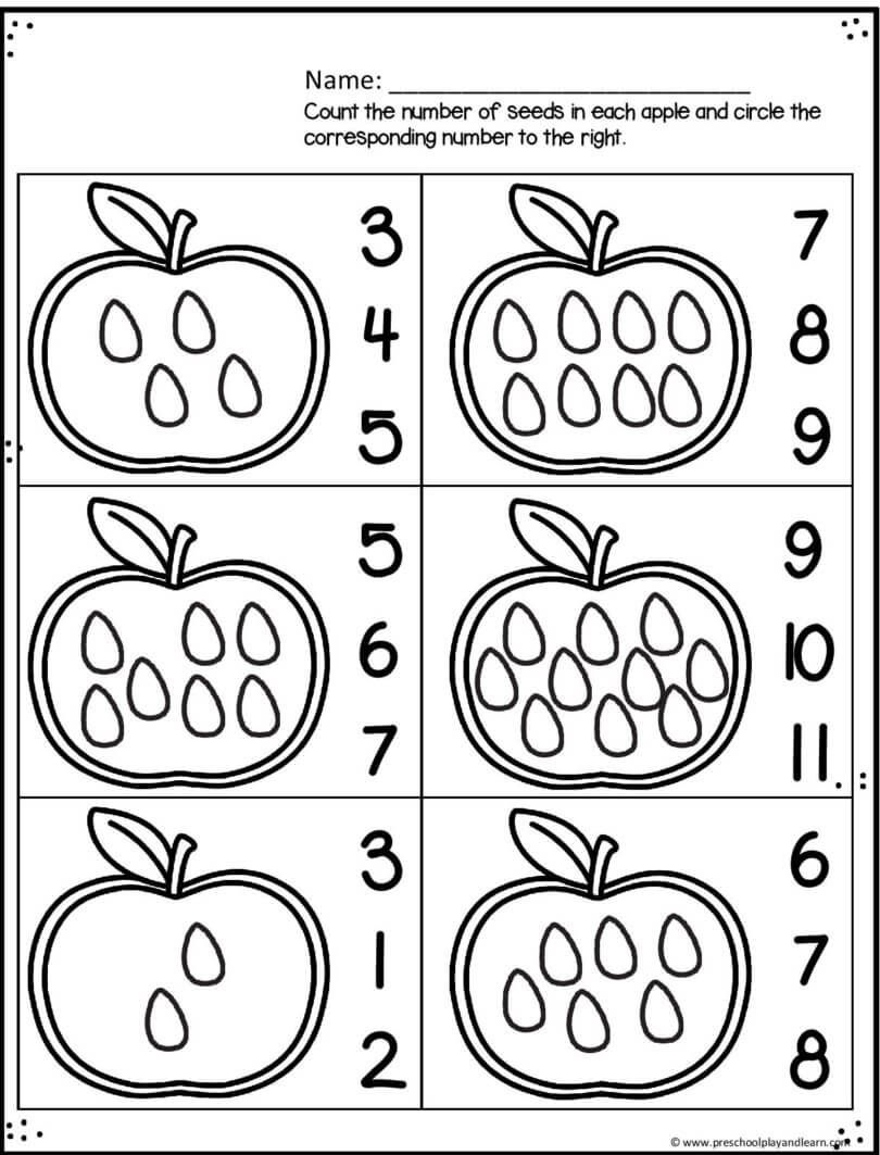 11 Free Apple Themed Printable Exciting Activities For Preschool And 