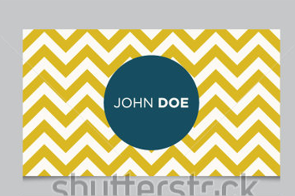 12 Chevron Business Card Templates Free Printable Designs