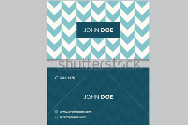 12 Chevron Business Card Templates Free Printable Designs