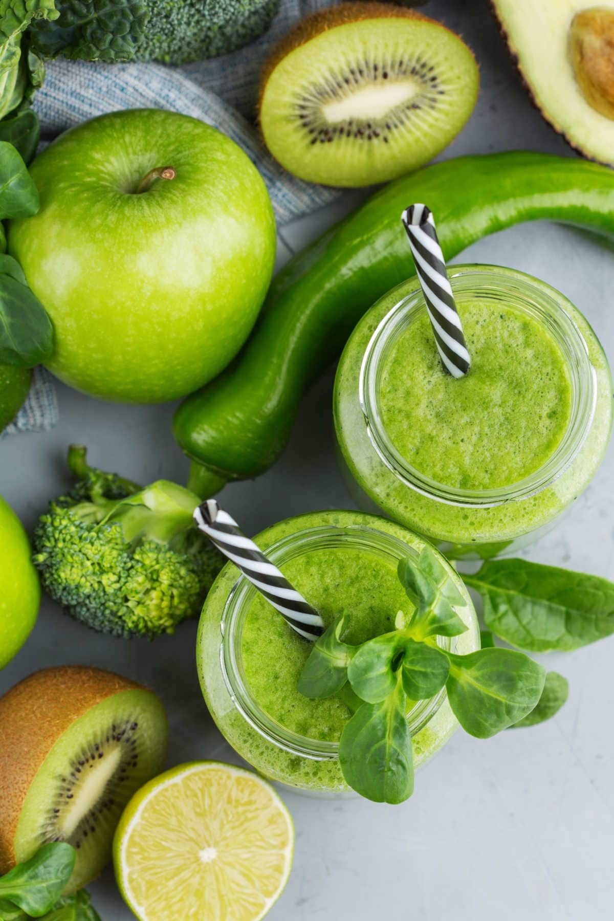 pictures of green fruits