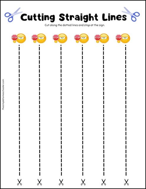 15 Super Fun Cutting Worksheets For Kindergarteners Free Easy Print 