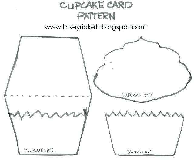 cupcake card template printable