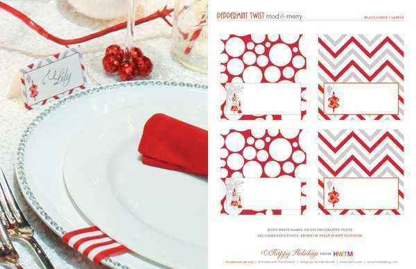 16 Free Printable Christmas Tent Card Template Free With Christmas Tent