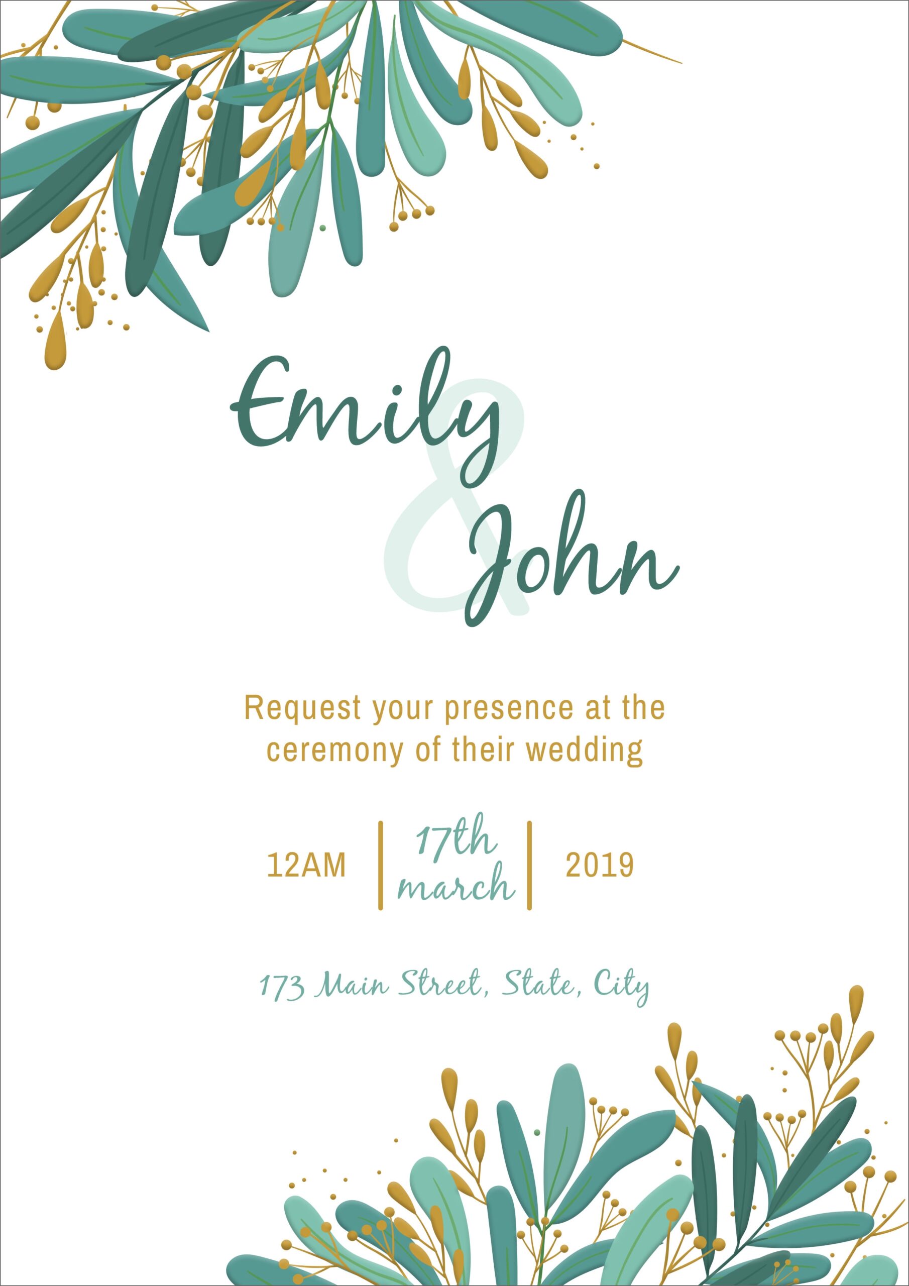 16 Free Wedding Invitation Template Cards Printable And Editable