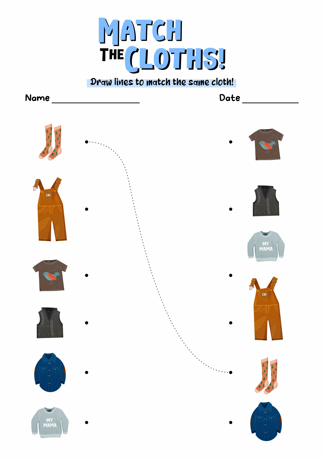 17 Clothing Printable Worksheets For Preschoolers Free PDF At 