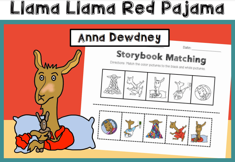 llama llama red pajama activities free printable