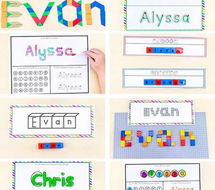 19 Free Printable Name Writing Activities For Preschoolers Kids