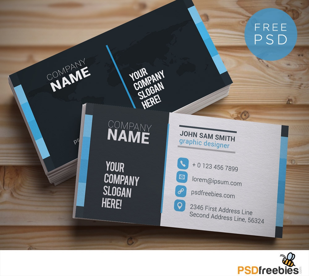 20 Free Business Card Templates PSD Download PSD