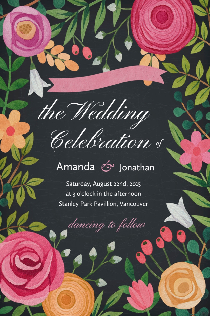 free printable invitation card template