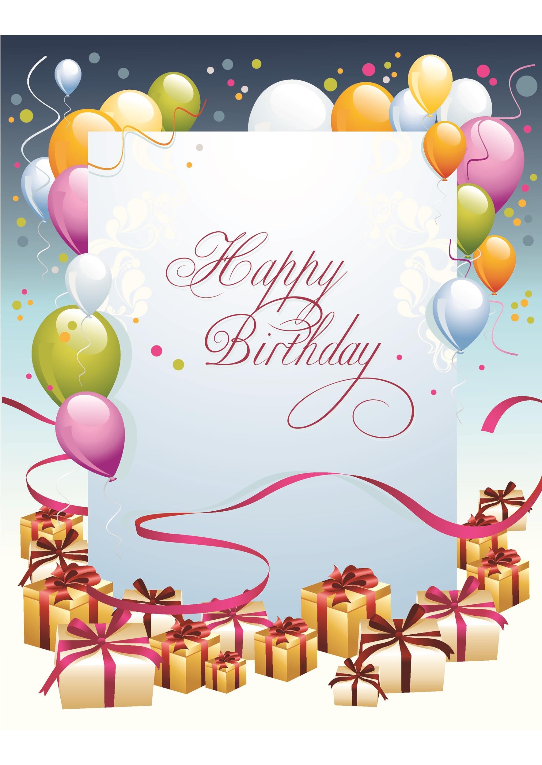 21 Free 41 Free Birthday Card Templates Word Excel Formats Free 