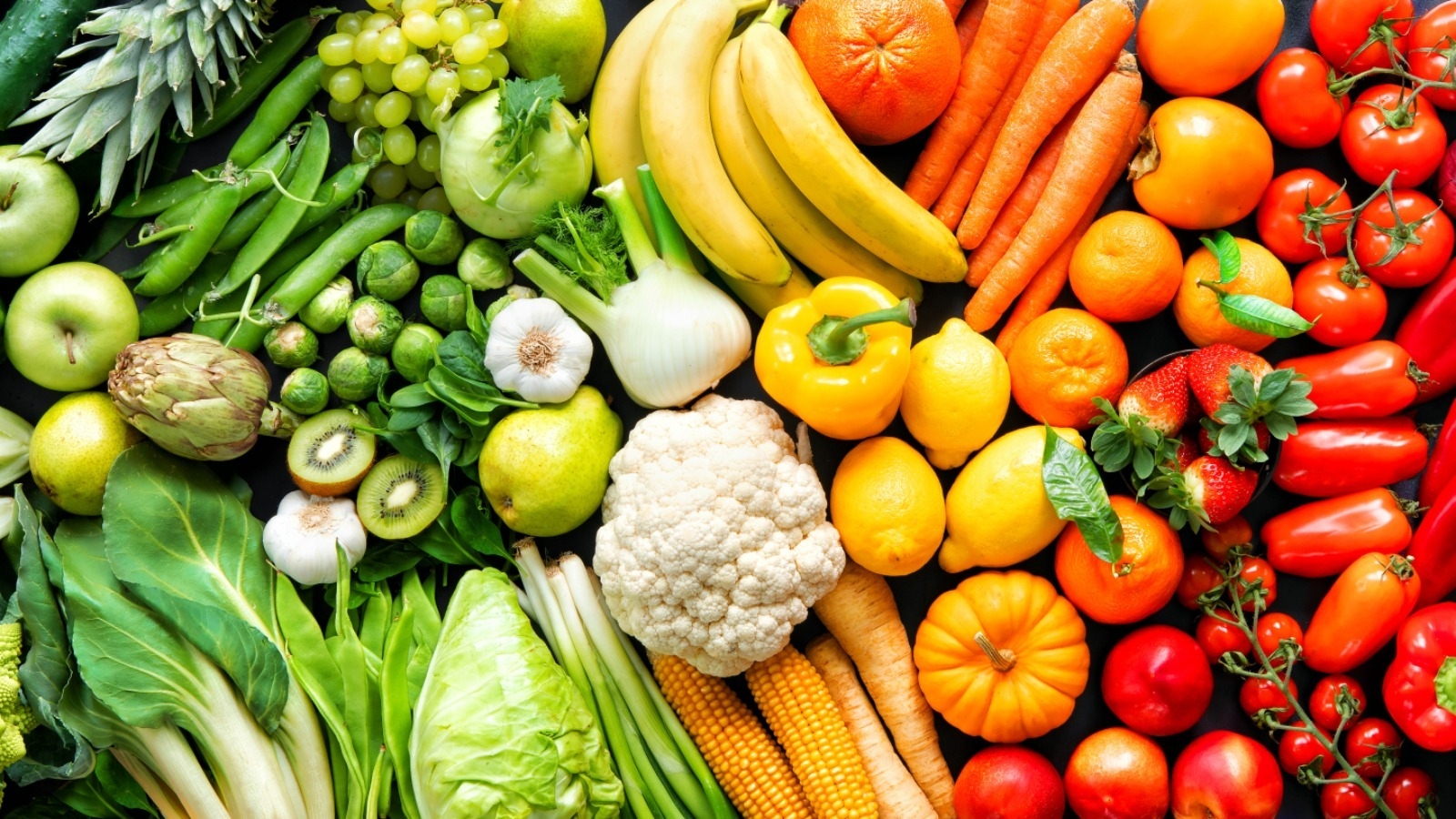 different types of fruits and vegetables with pictures