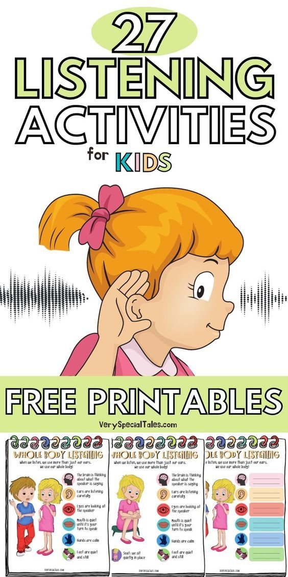 listening center printable activities