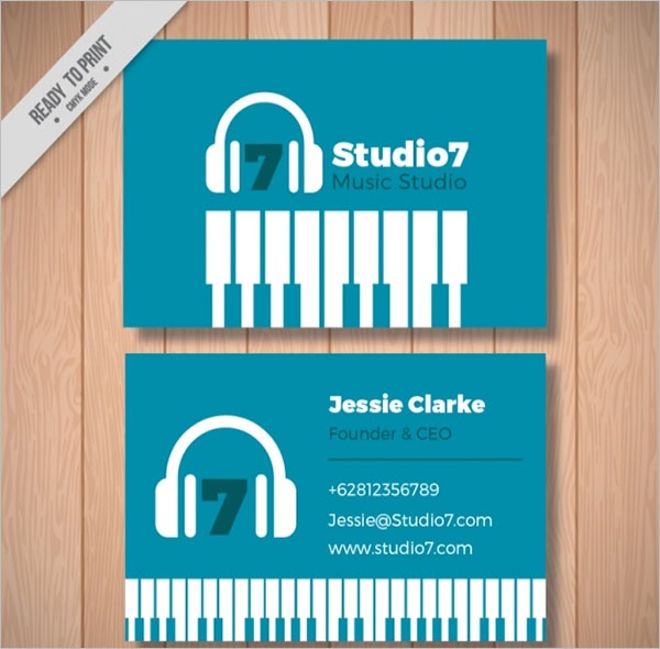 29 Music Business Card Templates Free Word PSD Designs