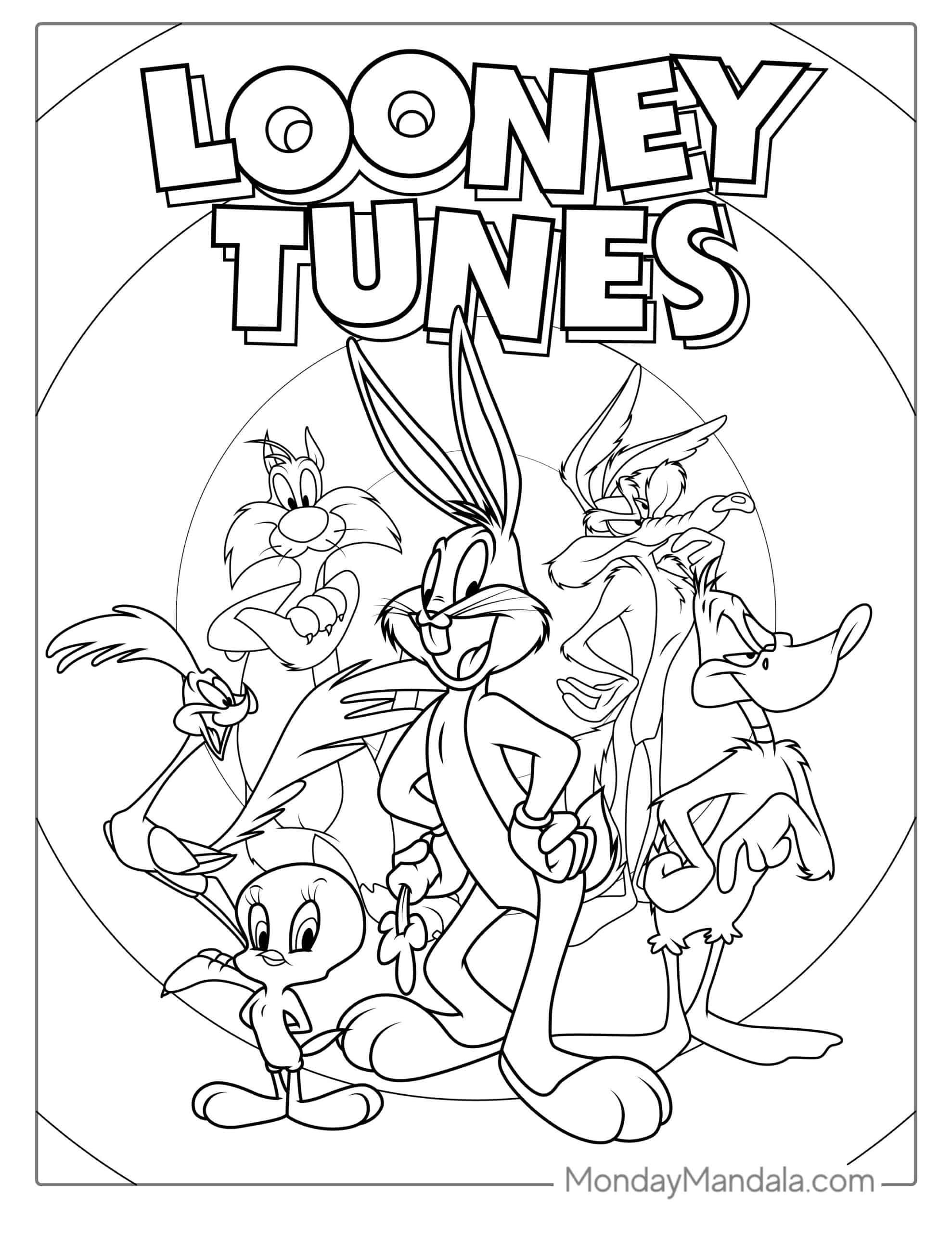 looney tunes printable activities