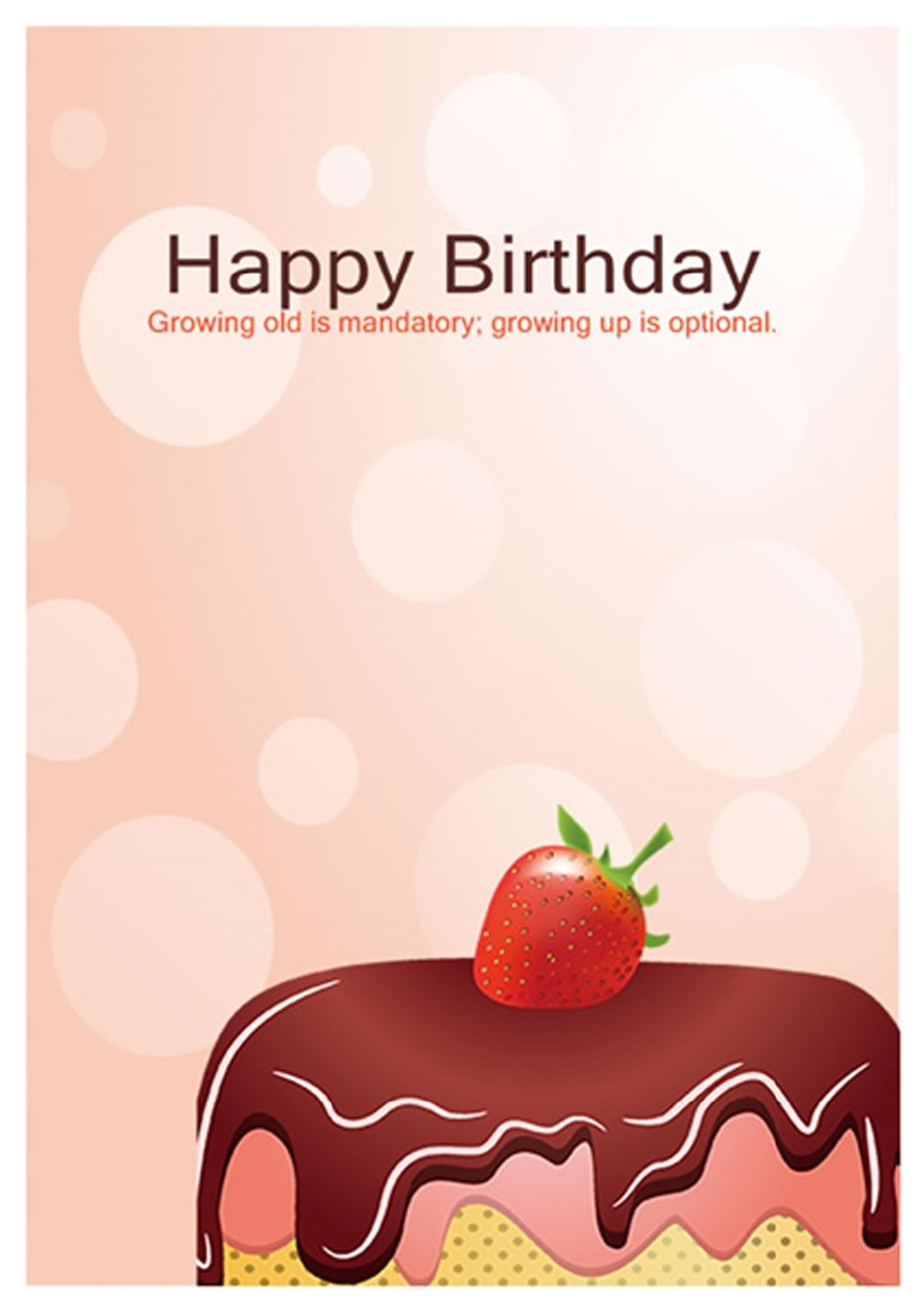 birthday greeting card template free printable