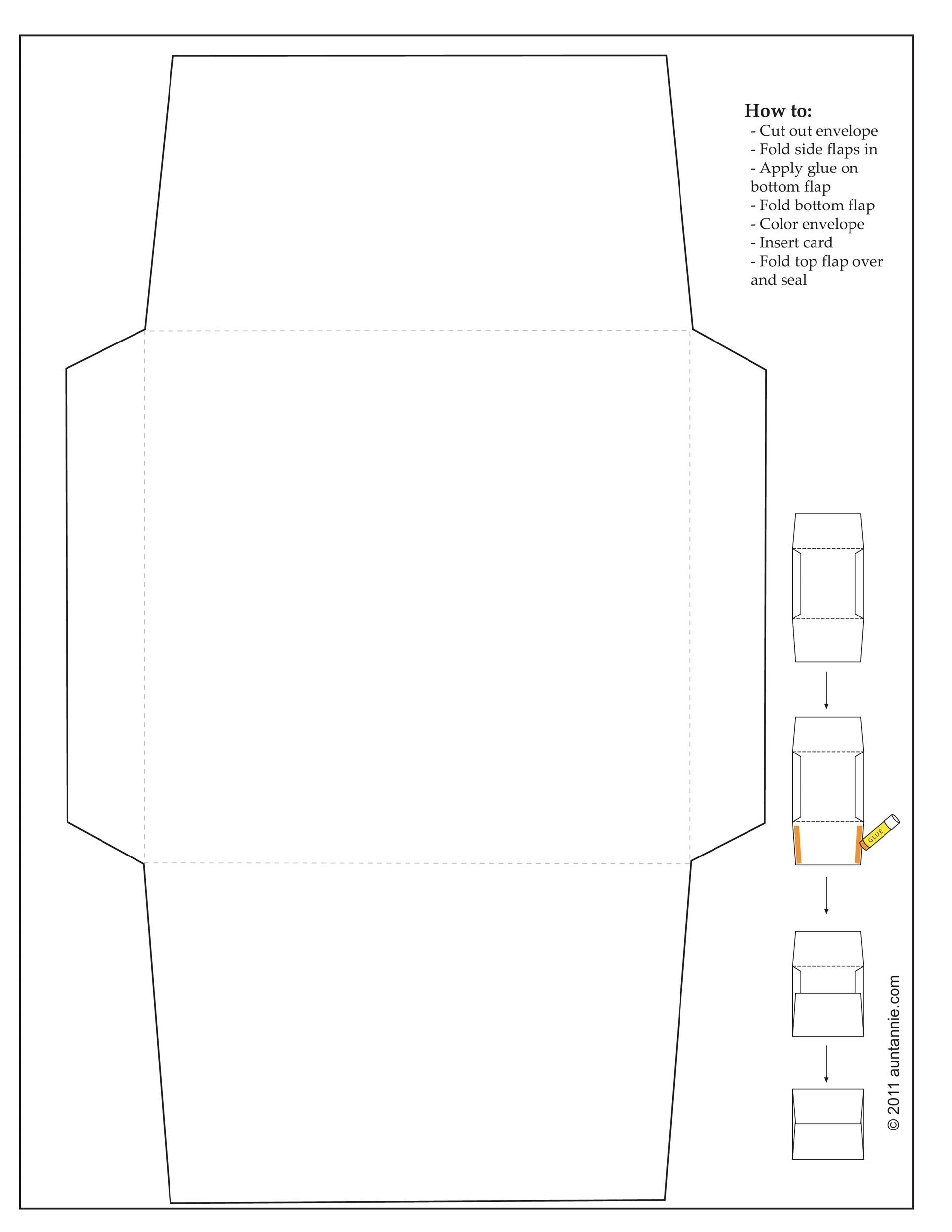 free printable card envelope templates