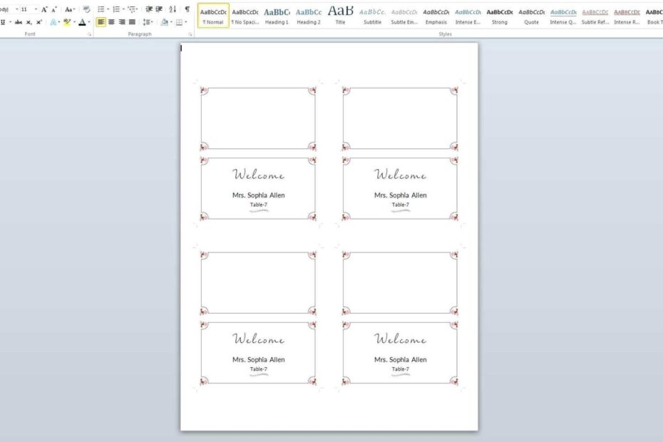 47 Printable Name Card Template Word Free Download Formating With Name