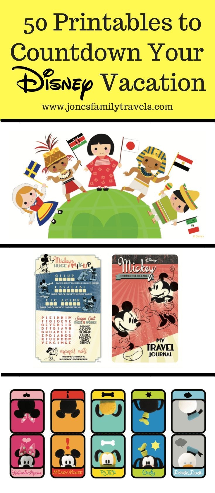 50 Disney Printables Activities To Countown To A Disney Vacation 