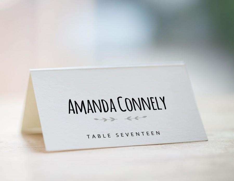 escort card template free printable