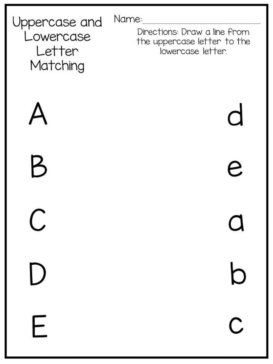 9 Printable Preschool Alphabet Worksheets Letter Recognition 