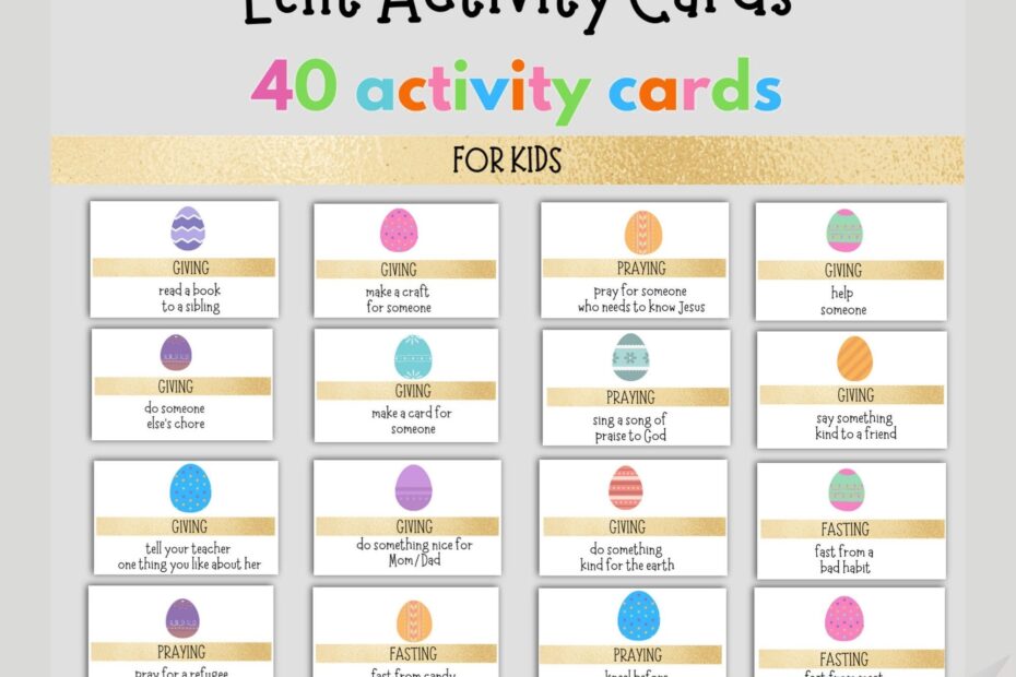 Activities For Lent Printable Pages Dev