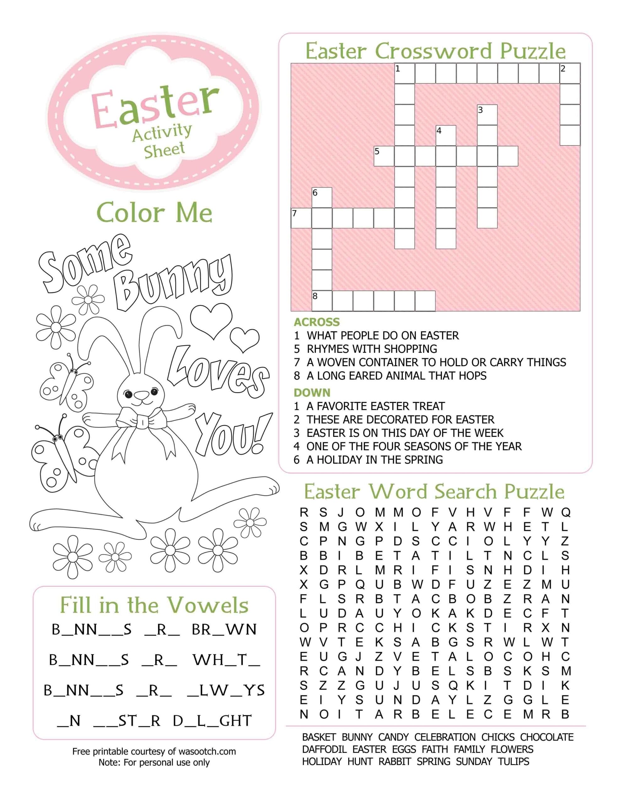 Activity Printouts For Adults