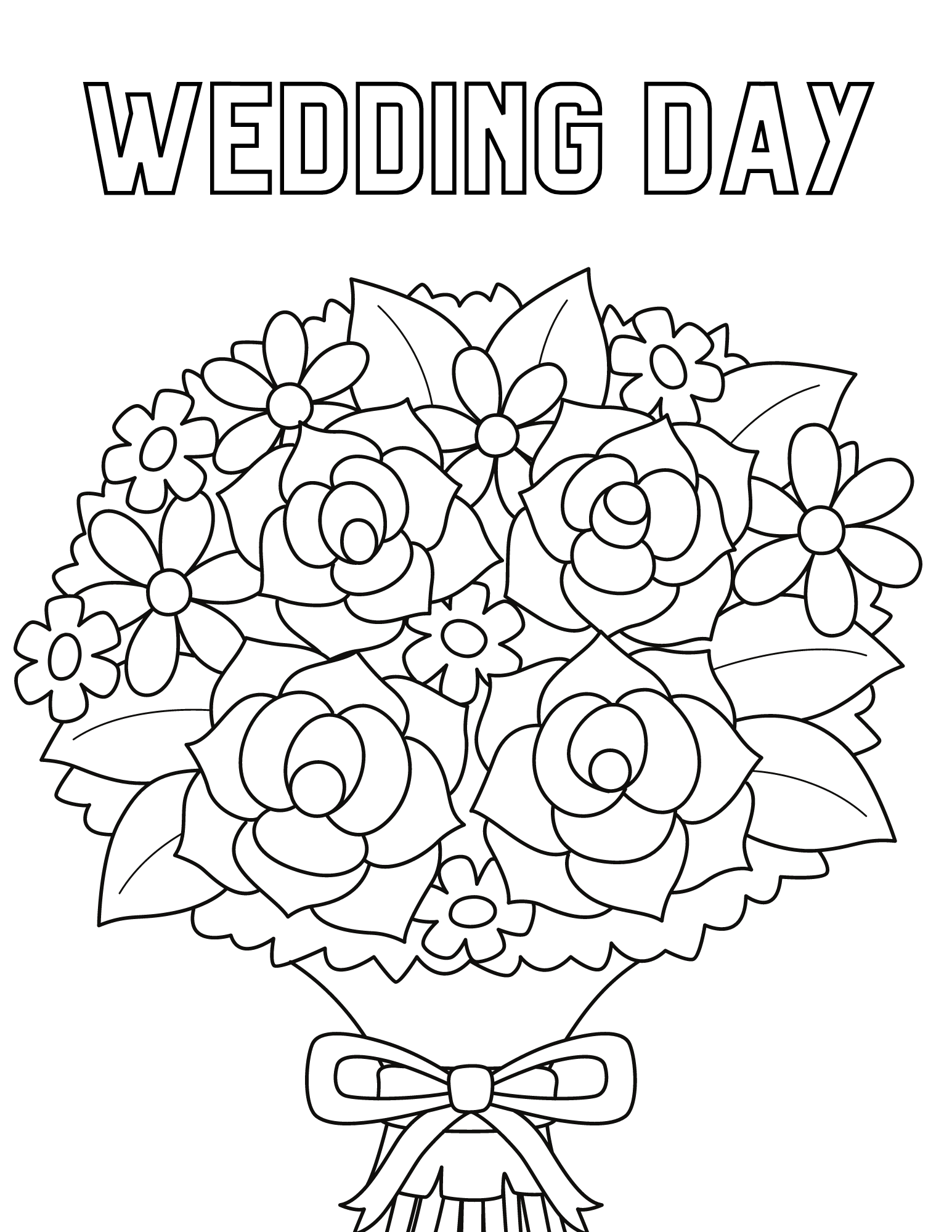 Activity Wedding Coloring Pages Fun And Creative Entertainment For 