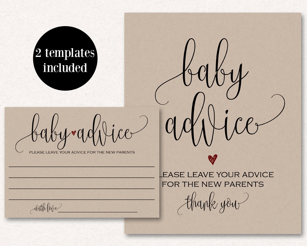 Advice For Parents To Be Free Printable Printable Templates